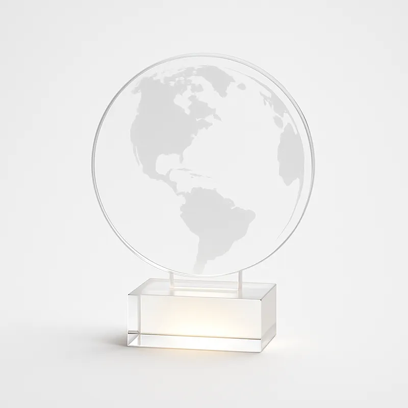 Backlit Acrylic Globe Award
