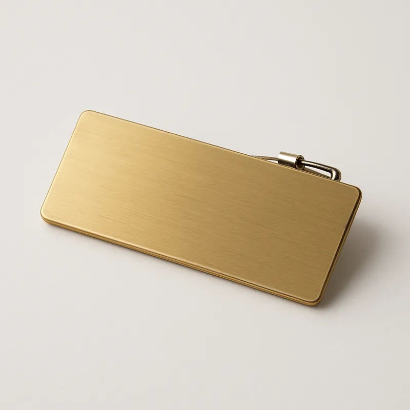 Engraved Brass Name Badge