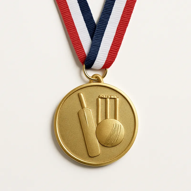 Gold Cricket Tournament Medal
