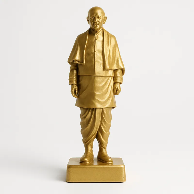 Golden Statue of Unity Desk Memento