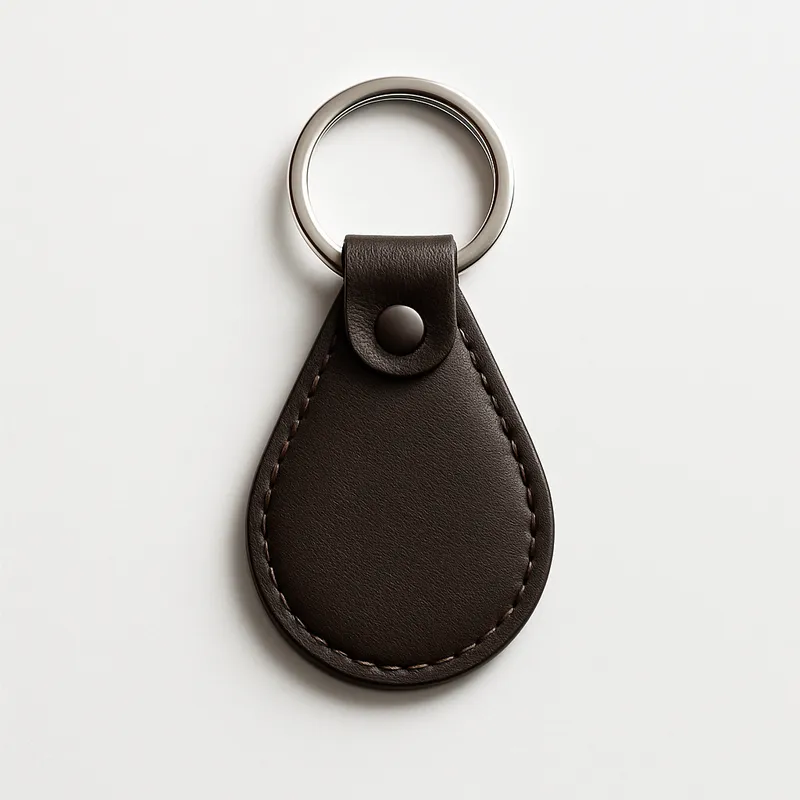 Leather Tag Keychain