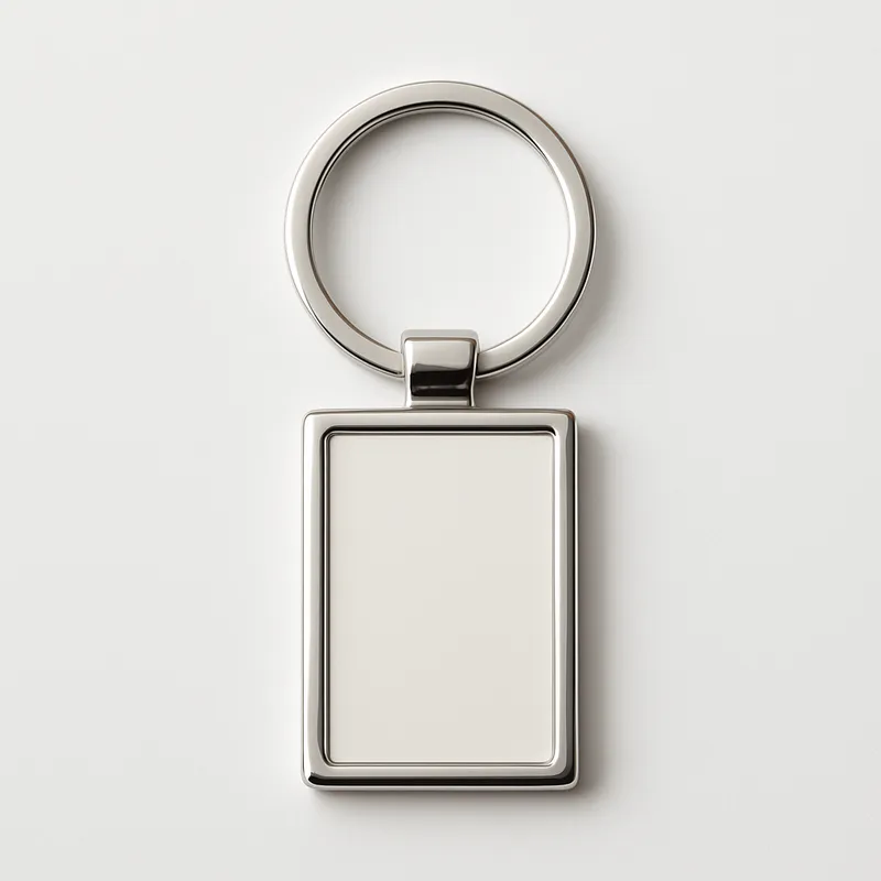 Metal Photo Insert Keychain