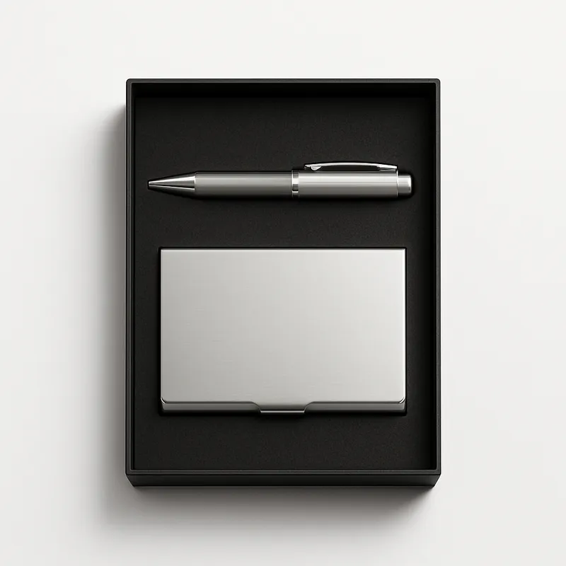 Pen & Card Holder Gift Set